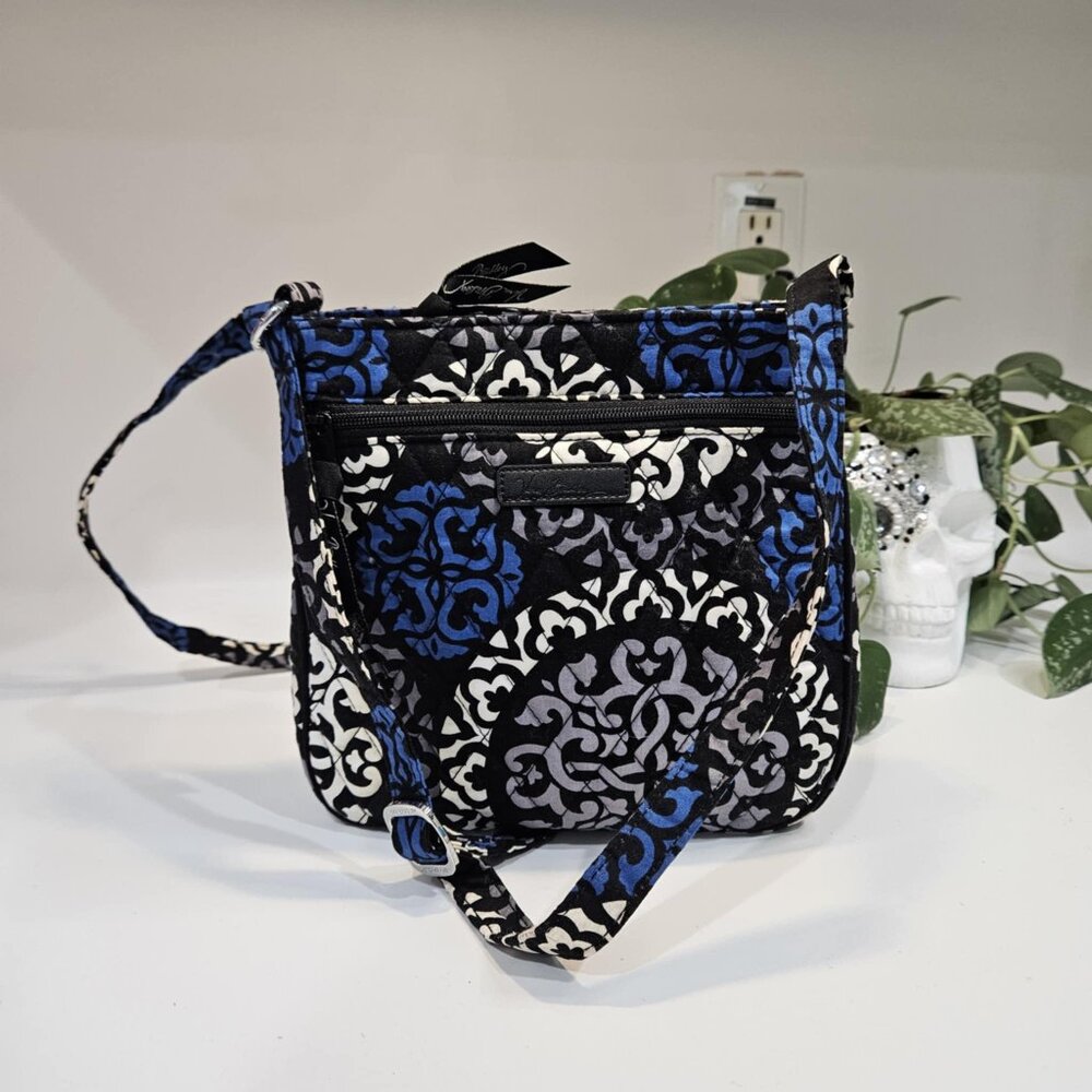 Vera Bradley Crossbody Bag Canterbury Cobalt Little Hipster Purse